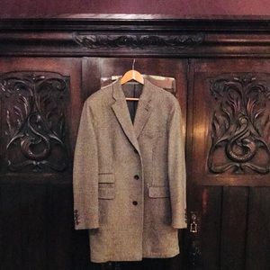Kent & Curwen mid-length Tweed Coat